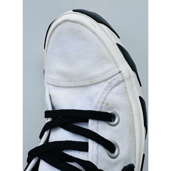 Off-White Men\'s Mid-Top Vulcanized Canvas Sneakers White/Black, Size 40 It main image 16